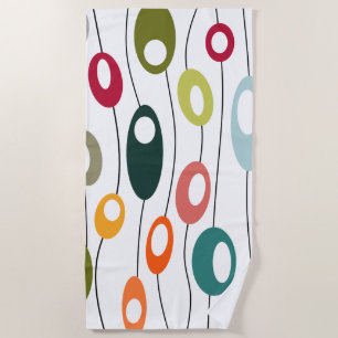 Wall of Ovals  Beach Towel