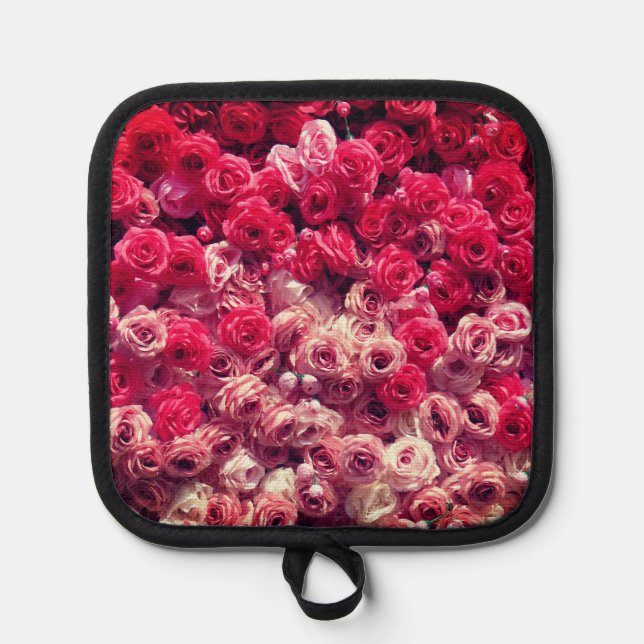 Wall Of Roses Pot Holder (Front)