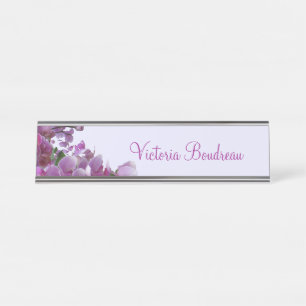 Wall or Desk Hanging Name Orchids Purple Lavender Plate