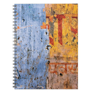 Wall painted graffiti devanagari notebook