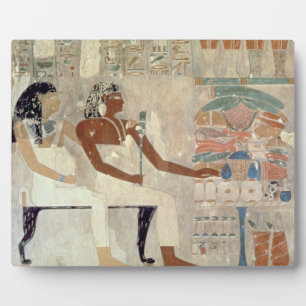 Wall painting from the tomb of Rekhmire, Thebes, d Plaque