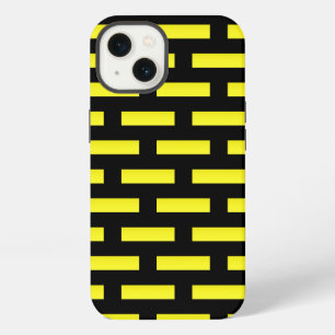 Wall Pattern Black and Yellow iPhone 13 Case