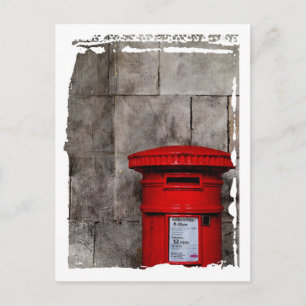 Wall & Postbox Postcard