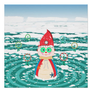  Wall poster - A belated Christmas illustration.