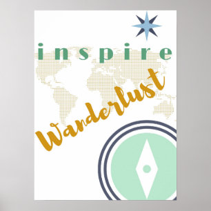 Wall Poster - Inspire Wanderlust - Wall Art