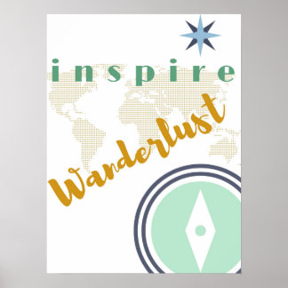 Wall Poster - Inspire Wanderlust - Wall Art