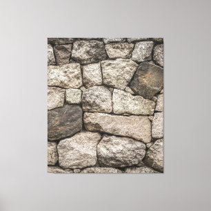 wall stone canvas print
