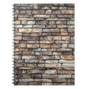Wall stone wall brick wall notebook