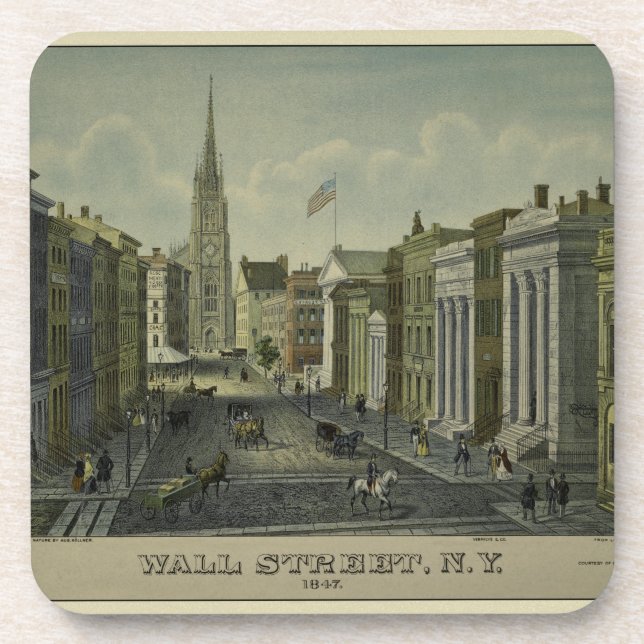 Wall Street 1847 Coaster (Front)