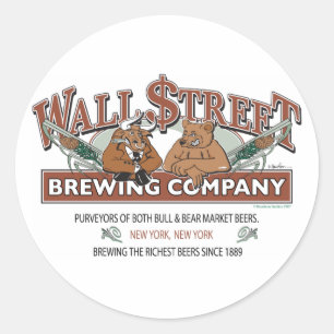 WALL-STREET-BREWING-Company Classic Round Sticker
