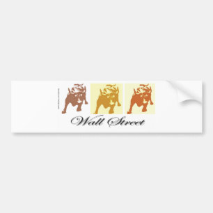 Wall Street Bull Market Bumper Sticker