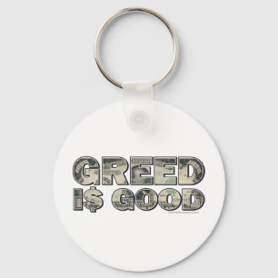 Wall Street/ Greed is Good Key Ring