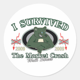 Wall-Street/I Survived the Market Crash Classic Round Sticker
