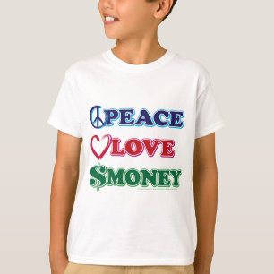 Wall Street/Peace Love Money T-Shirt
