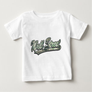 Wall-Street-Script-In-Bill Baby T-Shirt