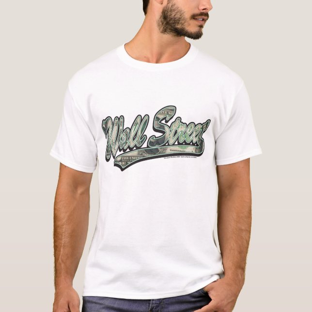 Wall-Street-Script-In-Bill T-Shirt (Front)