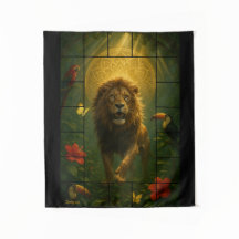 Wall Tapestry Lion – Spiritual Power and Light Ene