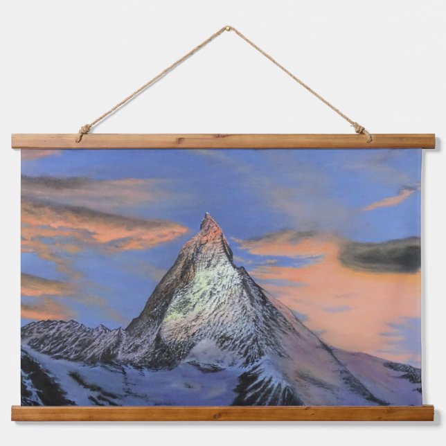 Wall Tapestry - "The Matterhorn At Sunset" (Front)