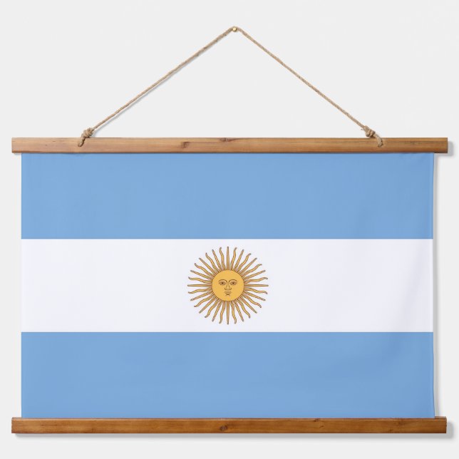 Wall Tapestry with flag of Argentina (Front)