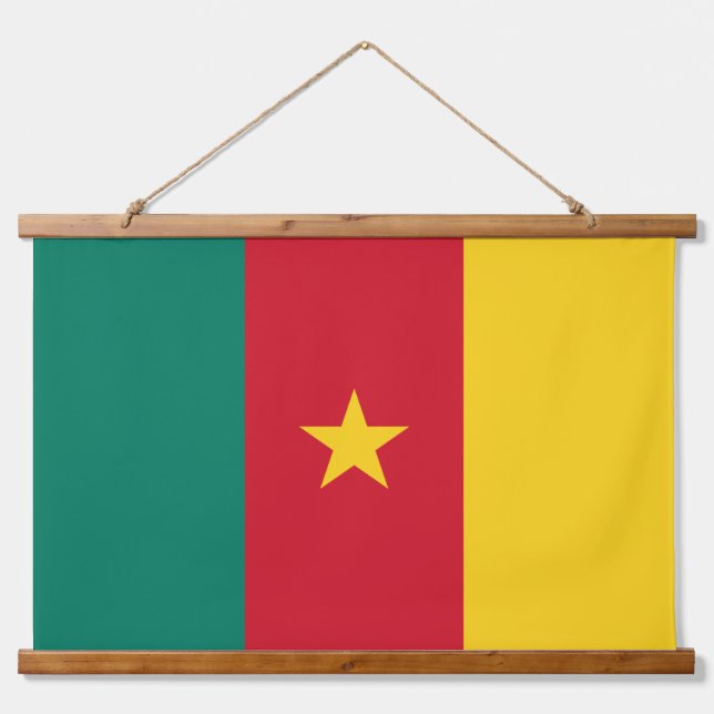 Wall Tapestry with flag of Cameroon (Front)