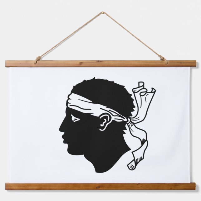 Wall Tapestry with flag of Corsica, France (Front)