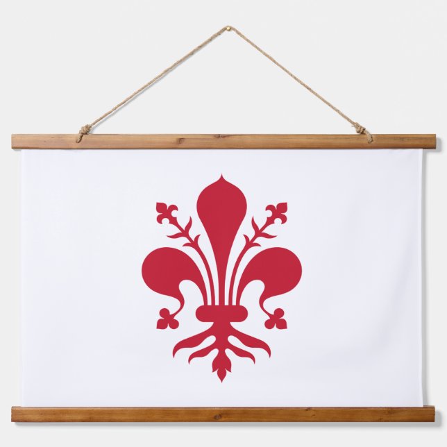 Wall Tapestry with flag of Florence, Italy (Front)