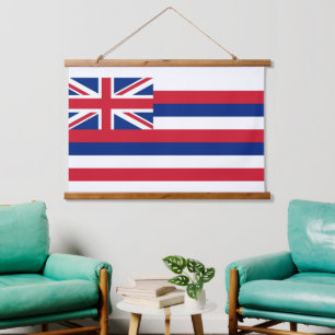 Wall tapestry with flag of Hawaii, U.S.A.