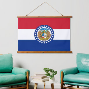 Wall tapestry with flag of Missouri, U.S.A.