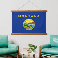 Wall tapestry with flag of Montana, U.S.A.