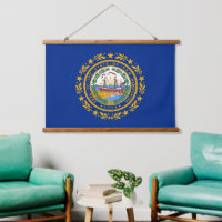 Wall tapestry with flag of New Hampshire, U.S.A.