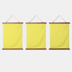 Wall Tapestry Yellow Minimal Wood Frame