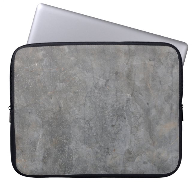 Wall texture wood pattern stone laptop sleeve (Front)