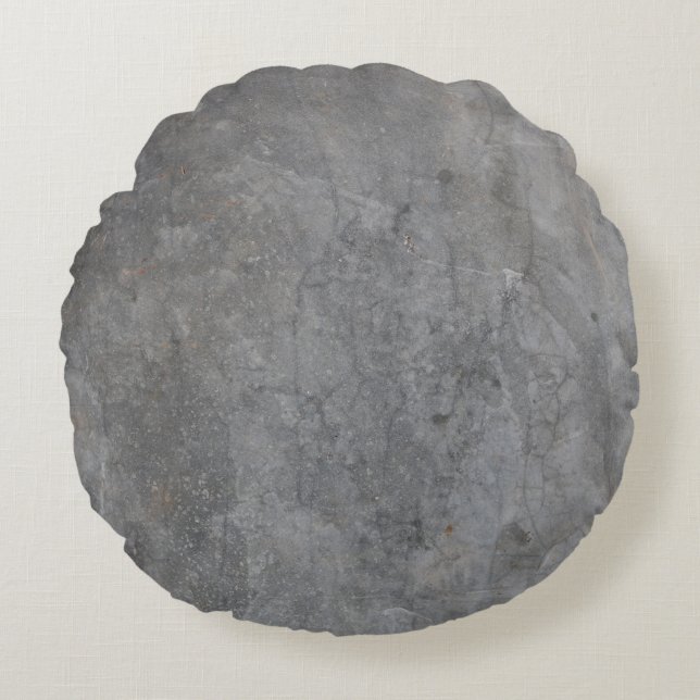 Wall texture wood pattern stone round cushion (Front)