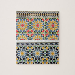 Wall tiles from the mihrab of the Mosque of Cheykh Jigsaw Puzzle