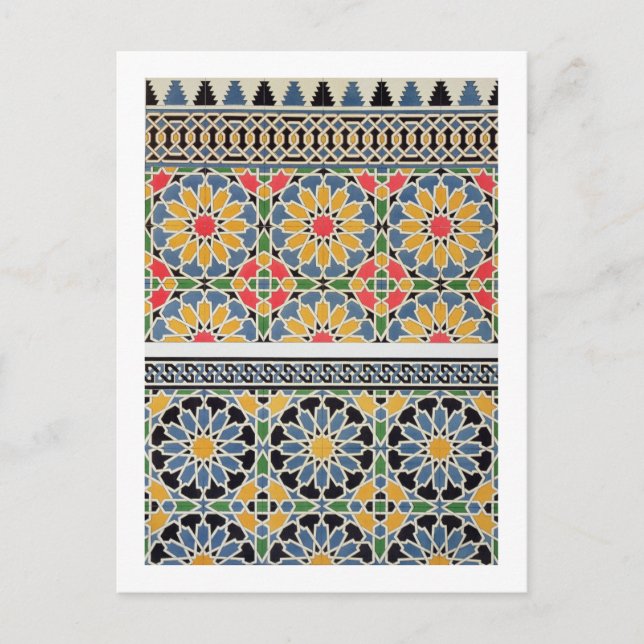 Wall tiles from the mihrab of the Mosque of Cheykh Postcard (Front)