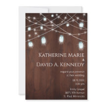 Wall Wedding Wood Barn Mason Jar String Light