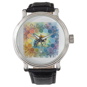 Wallace bee painting 130724AREF109 - Watercolor Watch