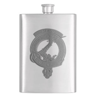 Wallace Clan Badge Embossed Flask