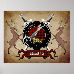 Wallace Clan Badge Extra Large Poster