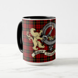 Wallace Clan Badge & Tartan Mug