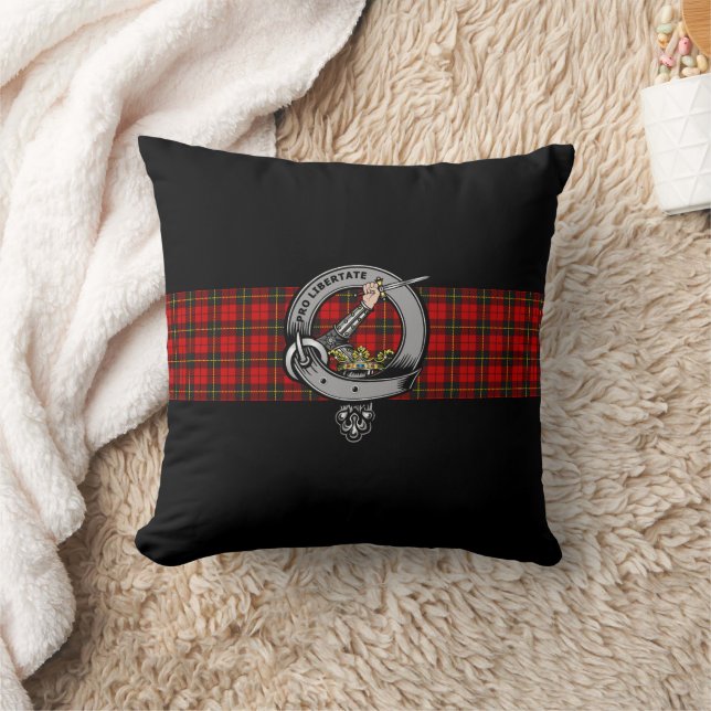 Wallace Clan Badge Throw Pillow (Blanket)