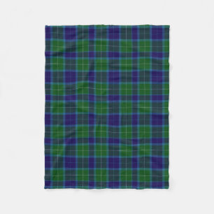 Wallace Clan Tartan Plaid Fleece Blanket