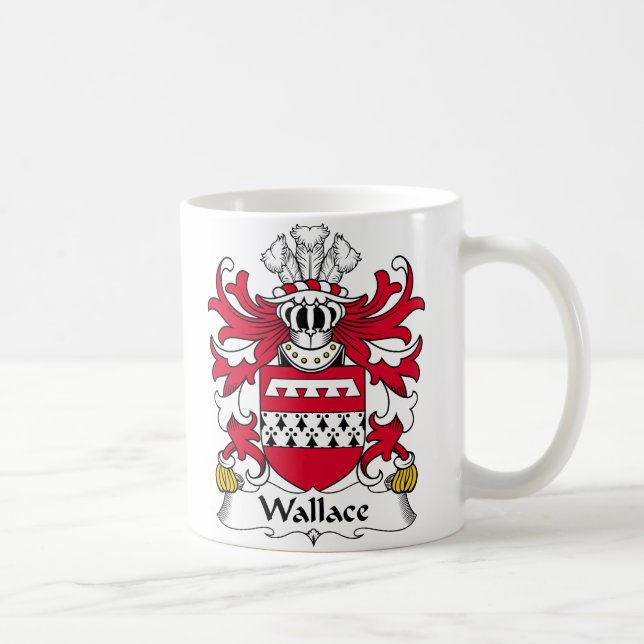 Wallace Family Crest Coffee Mug (Right)