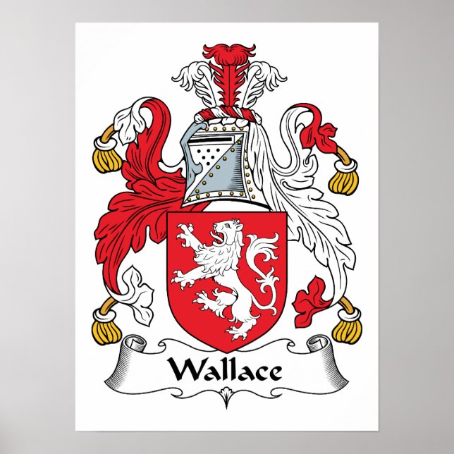 Wallace Family Crest Poster (Front)