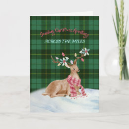 Wallace Green Tartan Holiday Card