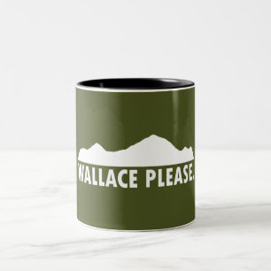 Wallace Idaho Please Two-Tone Coffee Mug