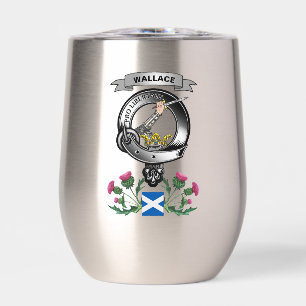 Wallace Personalised Clan Badge & Tartan Bagpipes