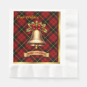 Wallace Personalised Tartan Christmas Napkin