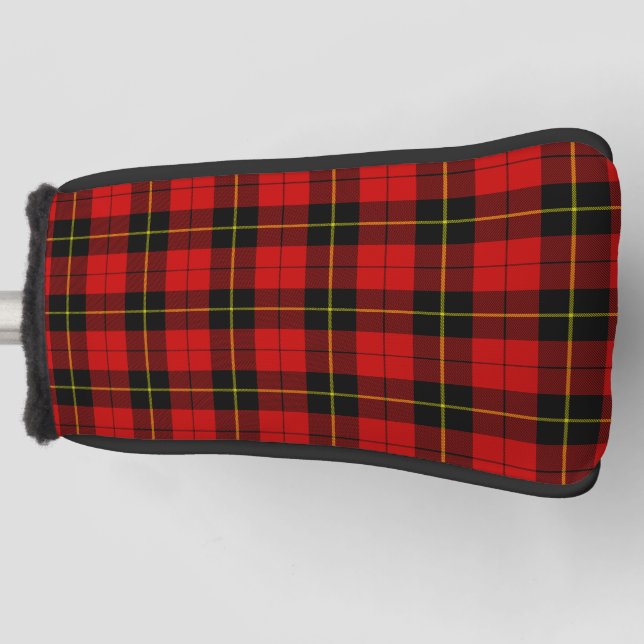Wallace Red Tartan Golf Head Cover (Front)