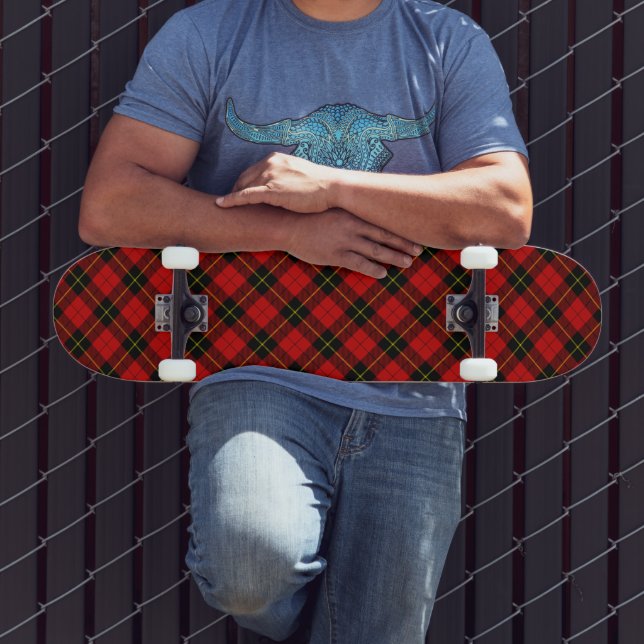 Wallace Red Tartan Skateboard (Outdoor 3)